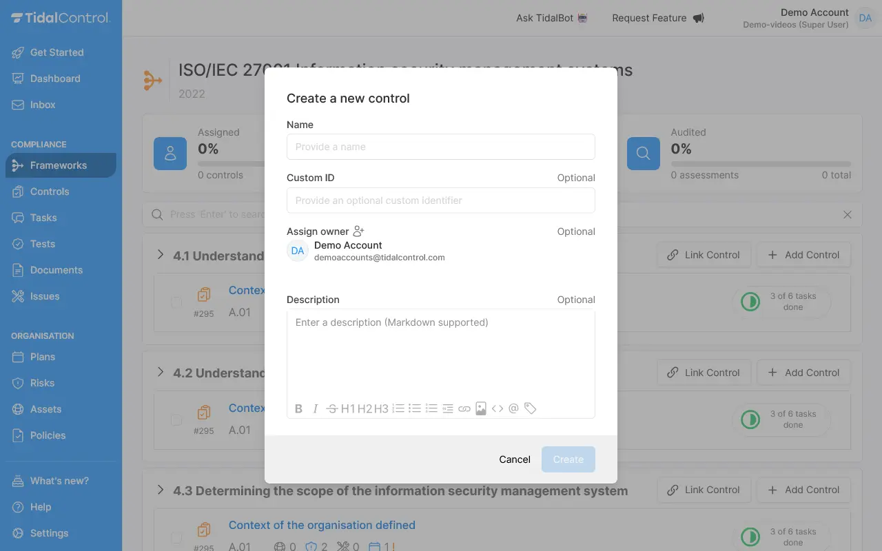 Frameworks add control